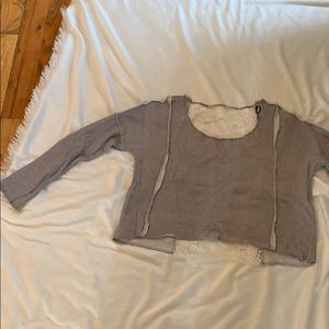 Long sleeve crop top